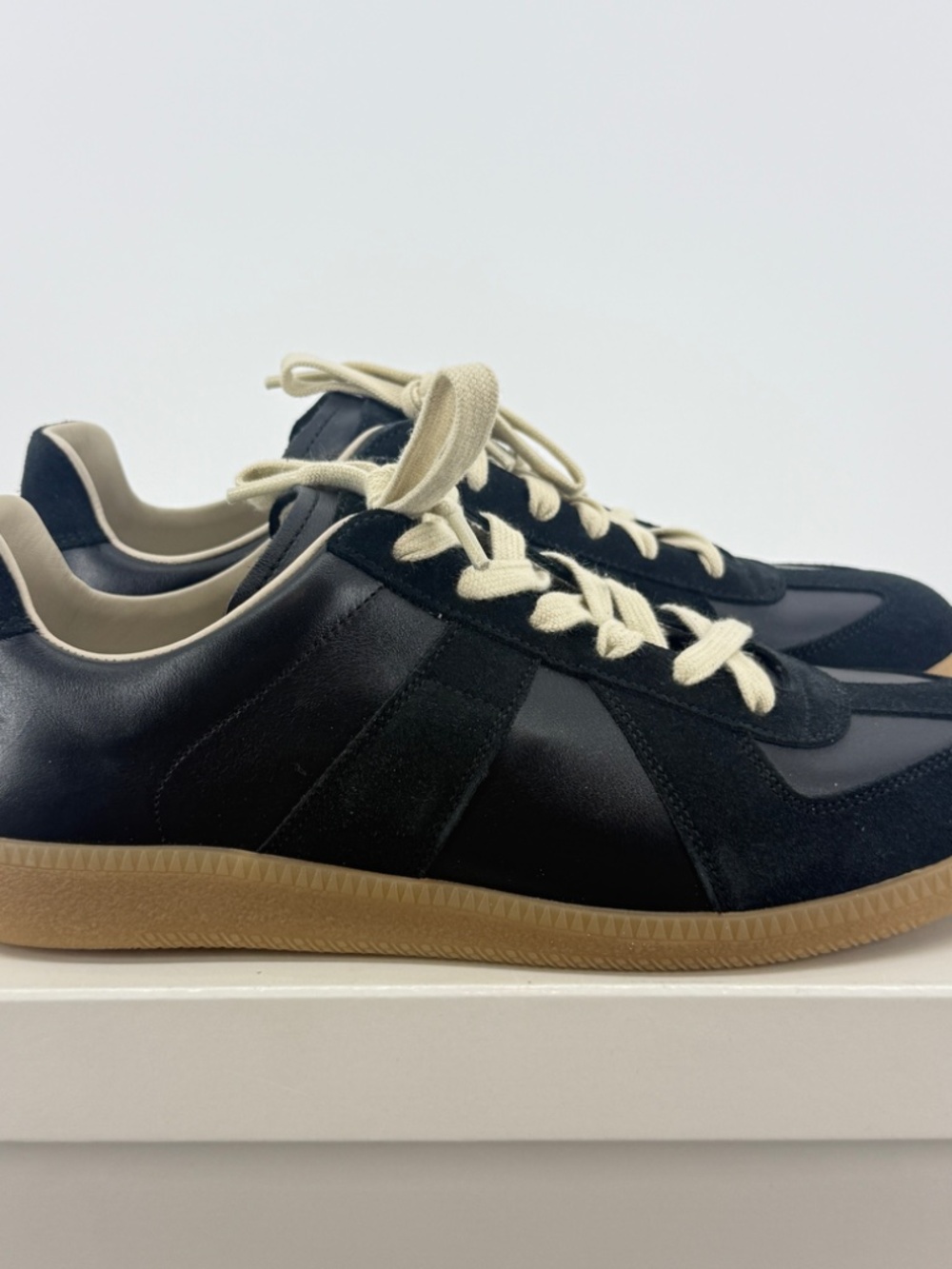 Maison Margiela GAT Low Black Suede Gum